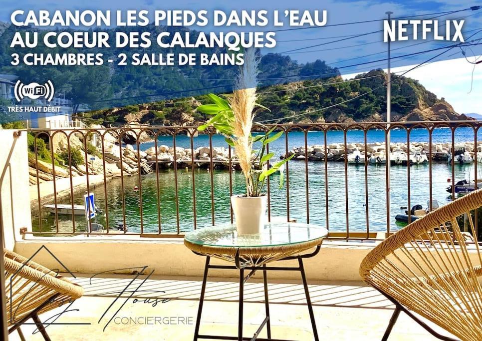 Le Cabanon - Les Pieds Dans L'Eau - Calanques - Wifi Vila Ensues-la-Redonne Quarto foto